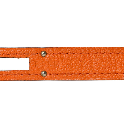Hermes Chevre Mysore Kelly Longue Wallet Orange 8 of 10