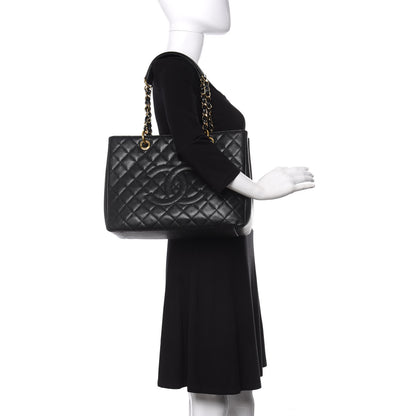 Chanel Caviar Quilted Grand Shopping Tote GST Black 2 of 11