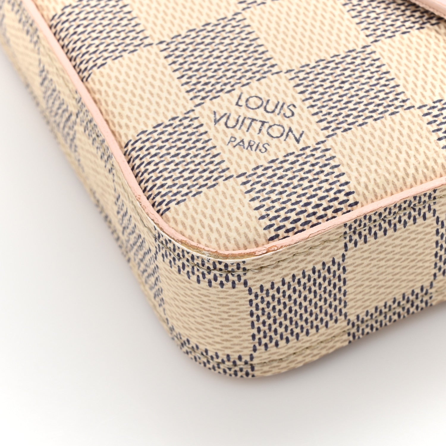 Louis Vuitton Damier Azur Calfskin Pochette Felicie Eau De Rose 19 of 20
