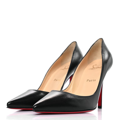 Christian Louboutin Shiny Nappa Apostrophy 100 Pumps 38.5 Black 3 of 9
