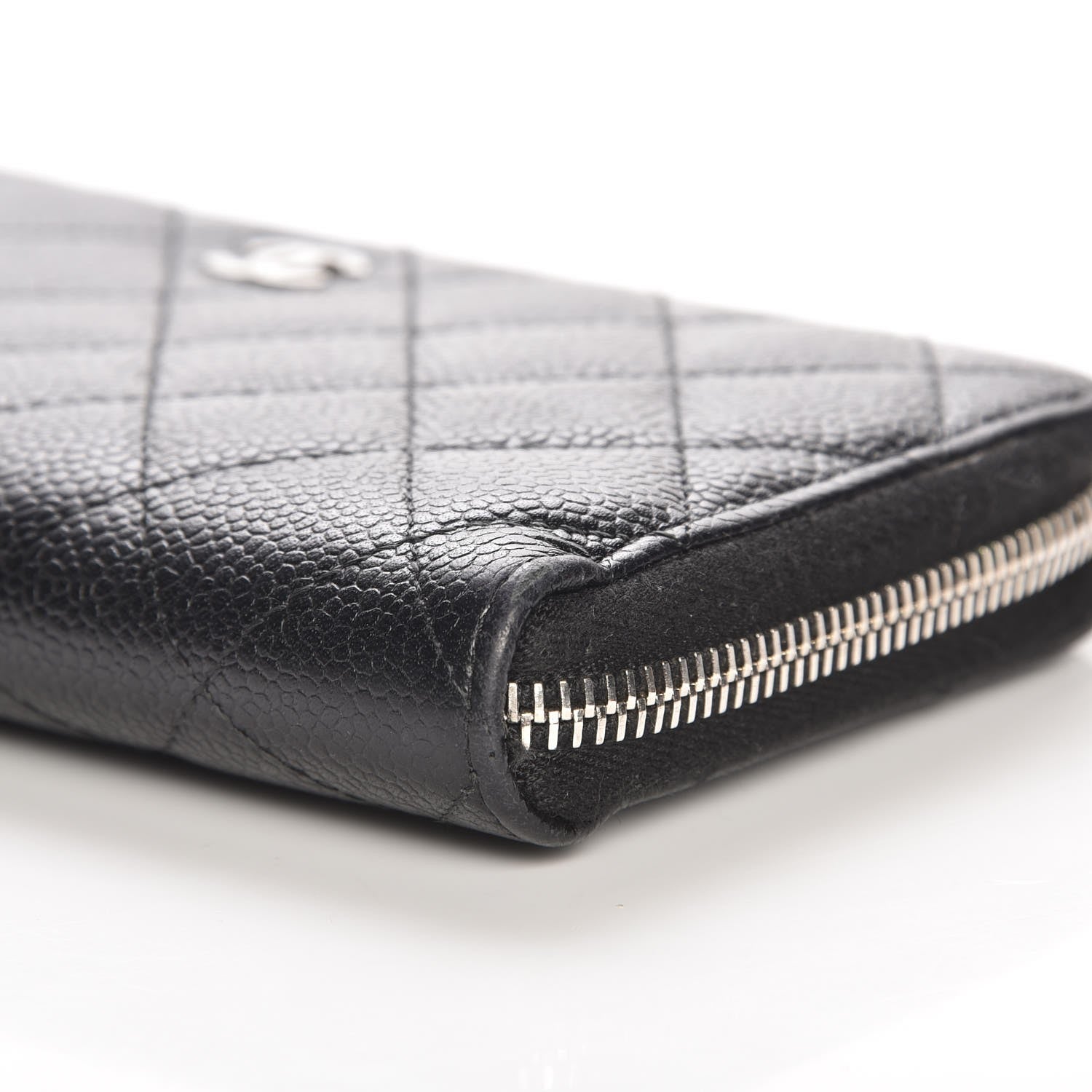 Chanel Caviar Quilted Large Gusset Zip Around Wallet Black 11 of 11