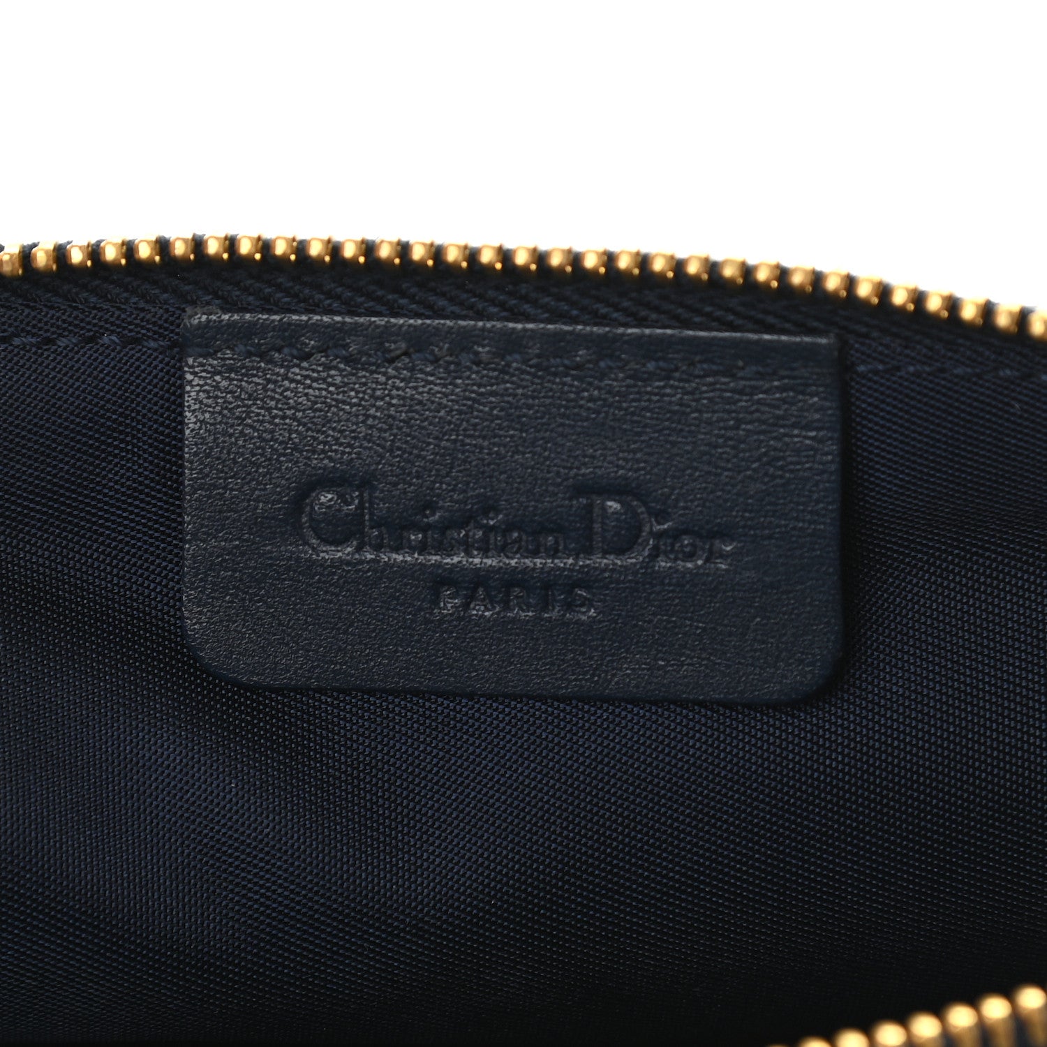 Christian Dior Monogram Mini Saddle Pochette Navy 6 of 9