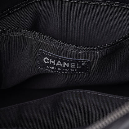 Chanel Lambskin Surpique Chevron Quilted Tote Black 6 of 14