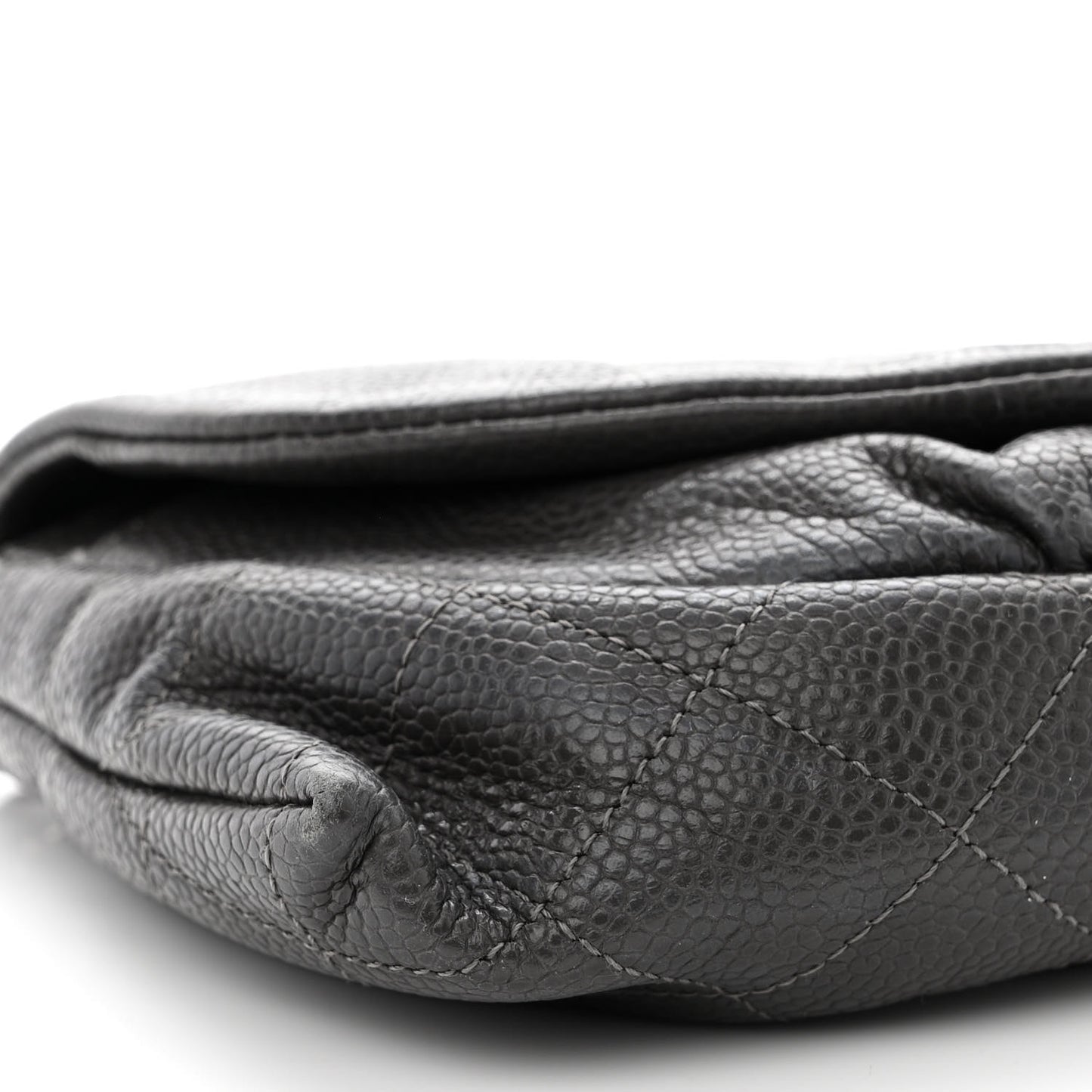 Caviar Half Moon Wallet On Chain WOC Dark Grey