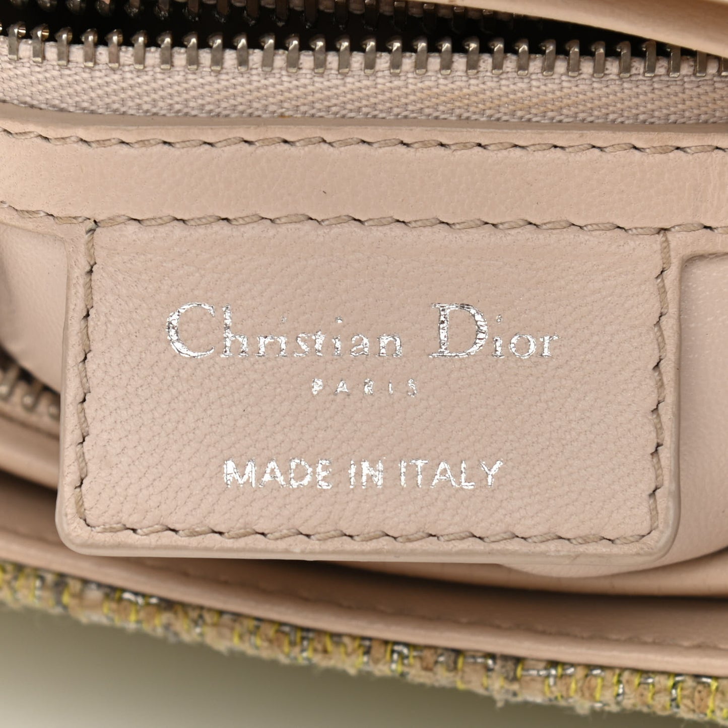 Tweed Medium Lady Dior Green Multicolor