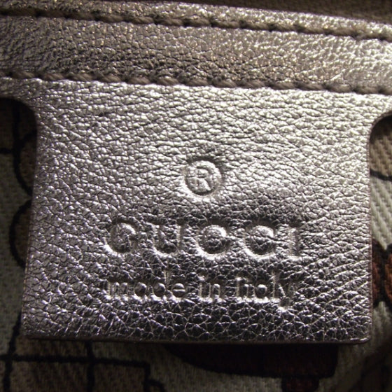 Guccissima Capri Satchel Metallic Gold