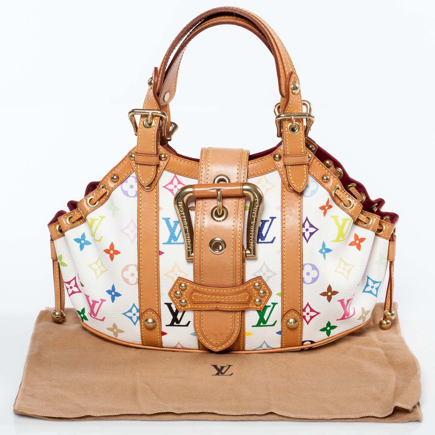Louis Vuitton Monogram Multicolor Theda GM White 9 of 9