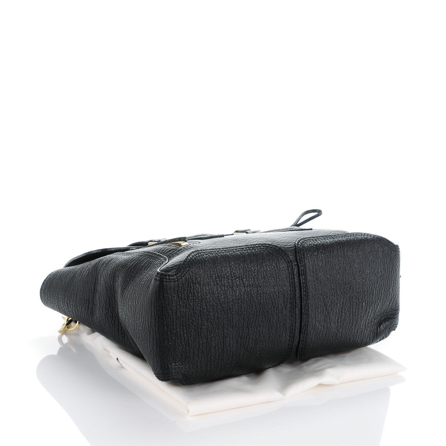 3.1 Phillip Lim 3.1 Textured Calfskin Medium Pashli Satchel Black 4 of 7