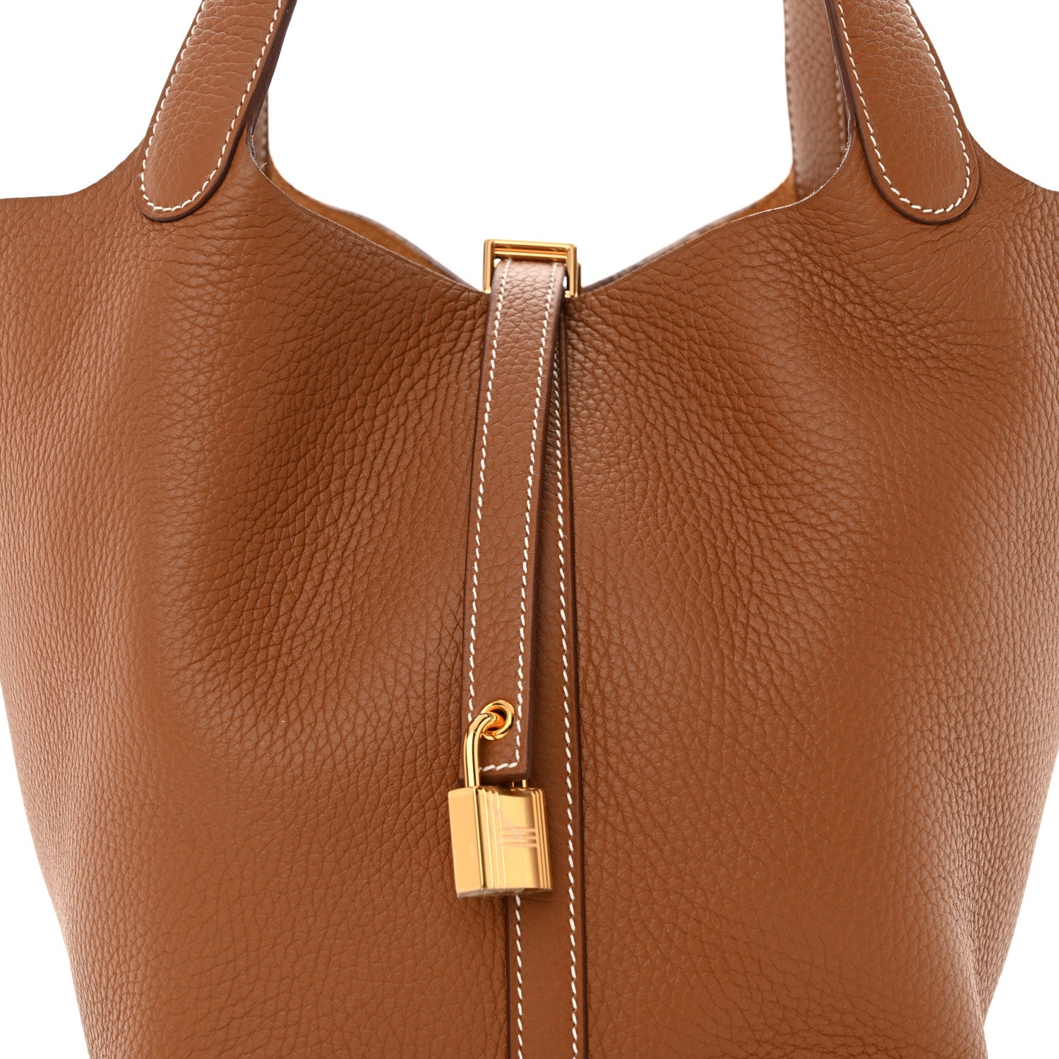 Hermes Taurillon Clemence Picotin Lock 22 MM Gold 8 of 11