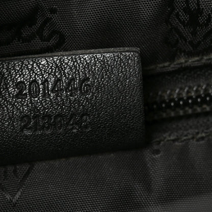 Gucci Guccissima Medium Flat Messenger Bag Black 7 of 10