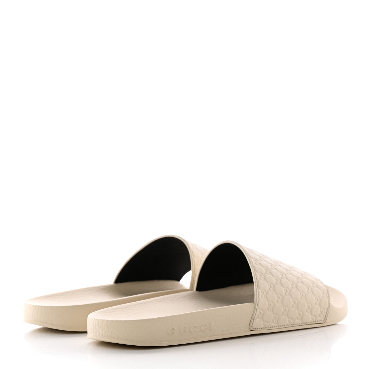 Gucci Microguccissima Slide Sandals 39 Ivory 4 of 14