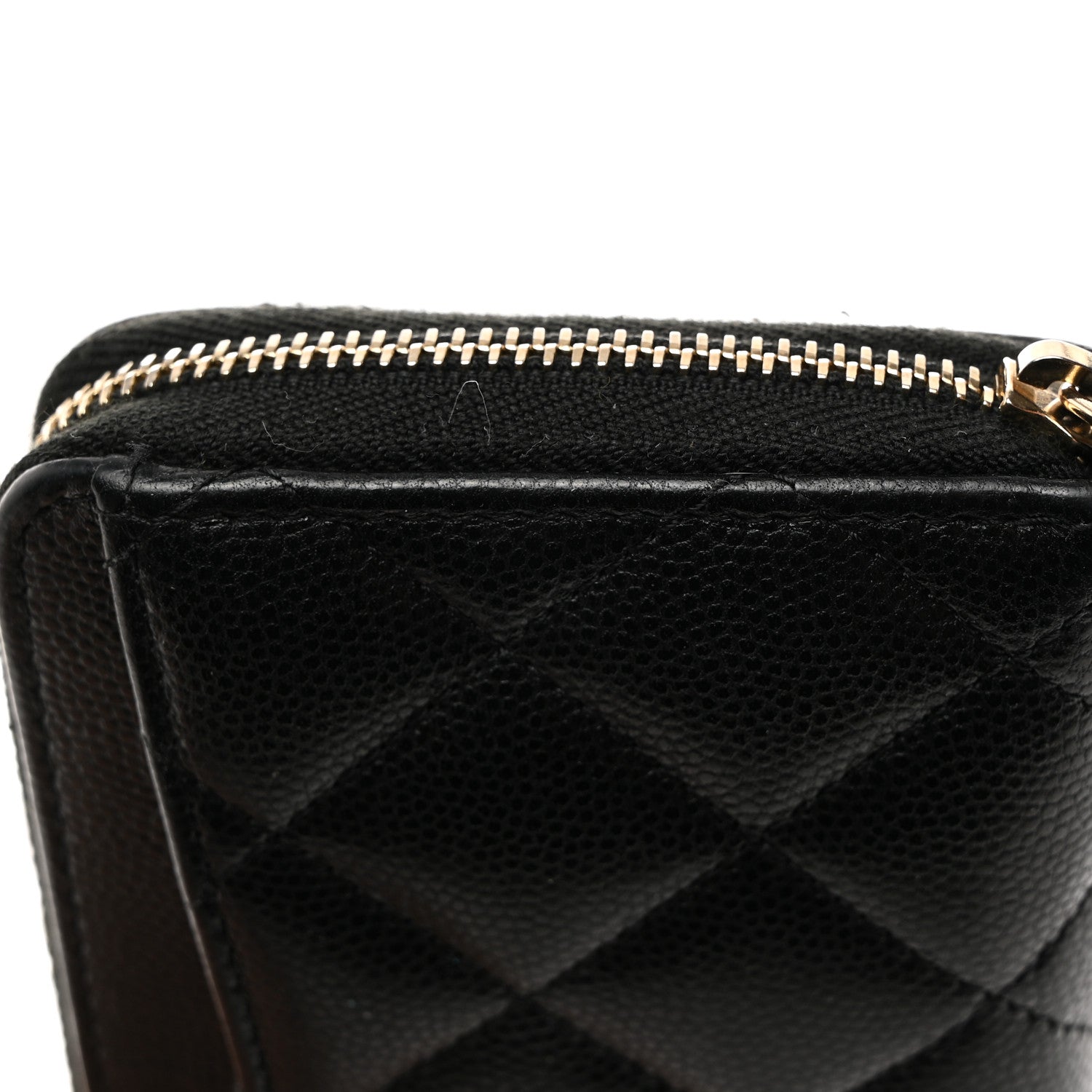 Chanel Caviar Quilted Medium Zip Around Wallet Black 12 of 12
