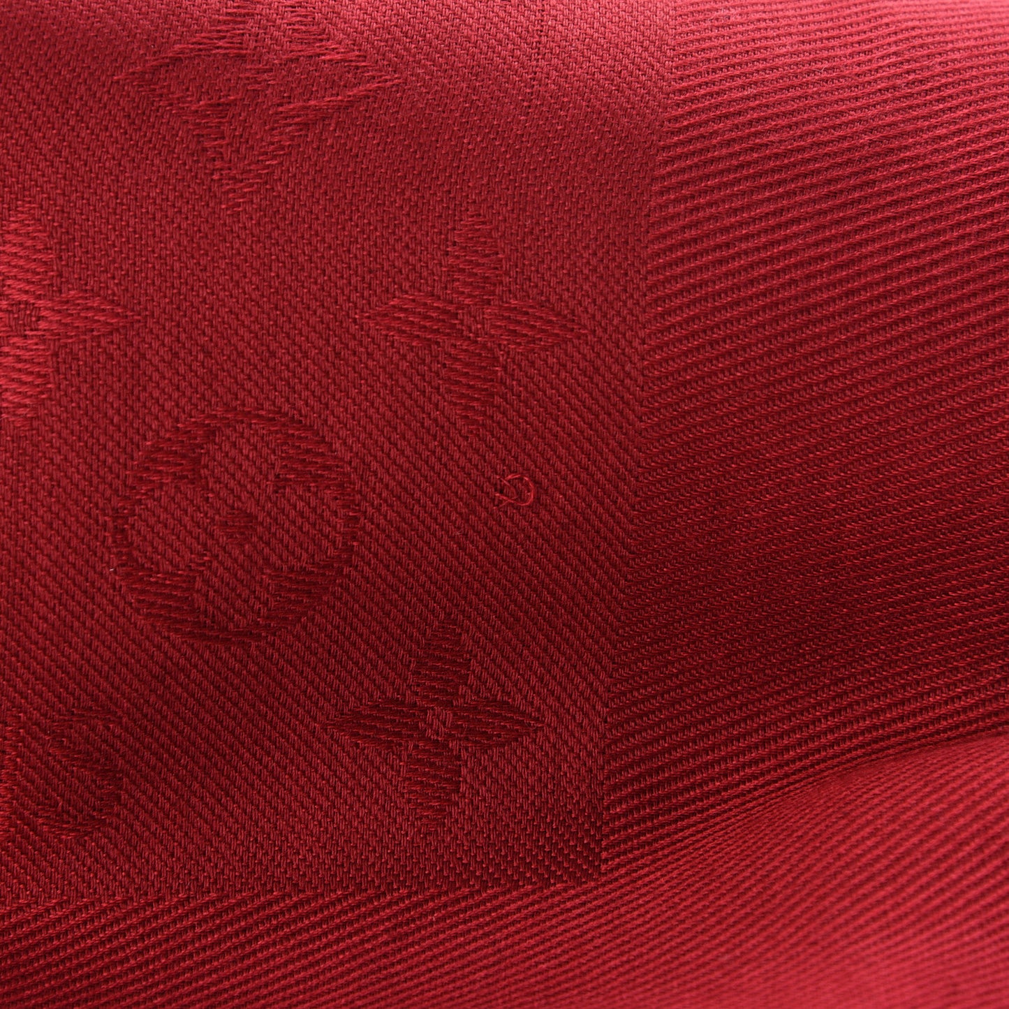 Silk Wool Monogram Shawl Pomme D'Amour