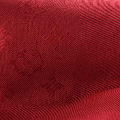 Louis Vuitton Silk Wool Monogram Shawl Pomme D'Amour 7 of 7
