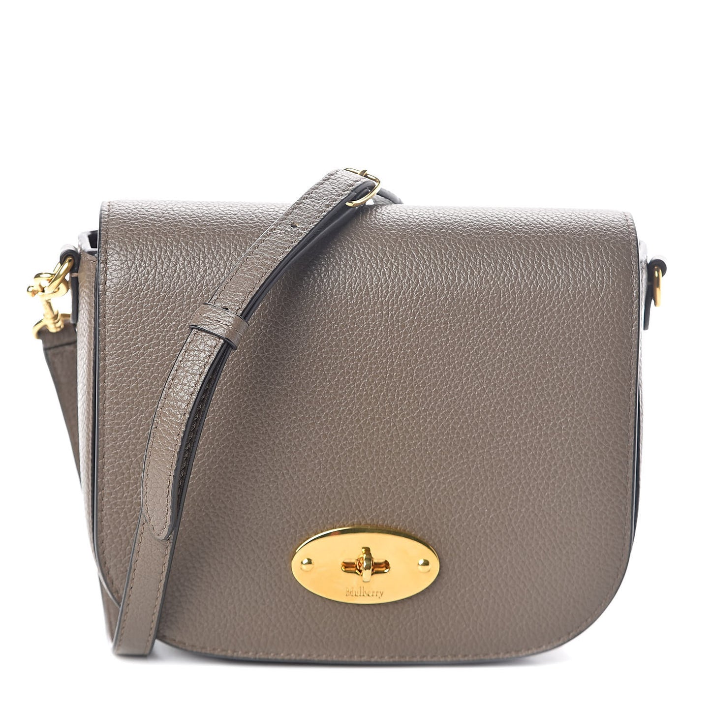 Natural Grained Calfskin Small Darley Satchel Clay
