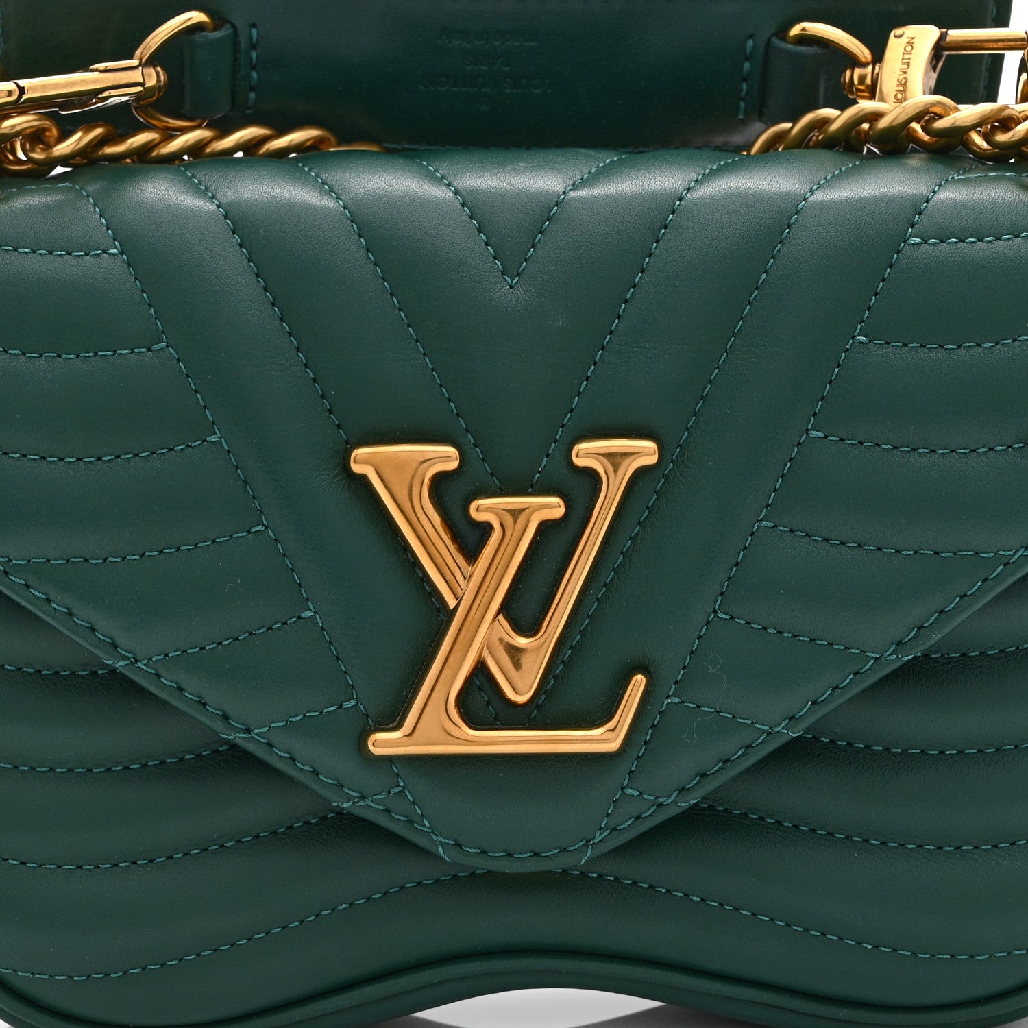 Louis Vuitton Calfskin New Wave Chain PM Emerald 8 of 10