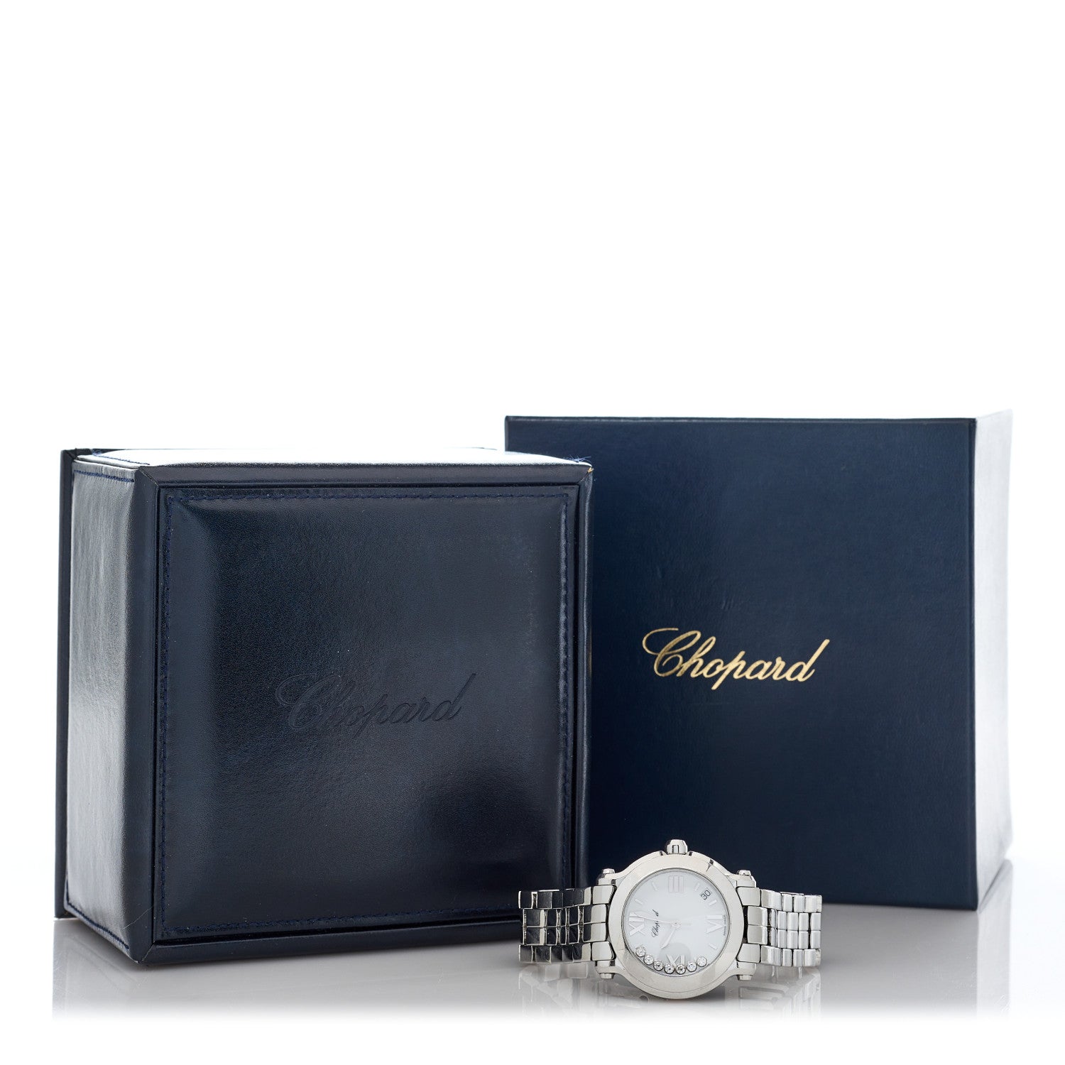Chopard Stainless Steel 7 Diamond 36mm Happy Sport Quartz Watch 5 of 5