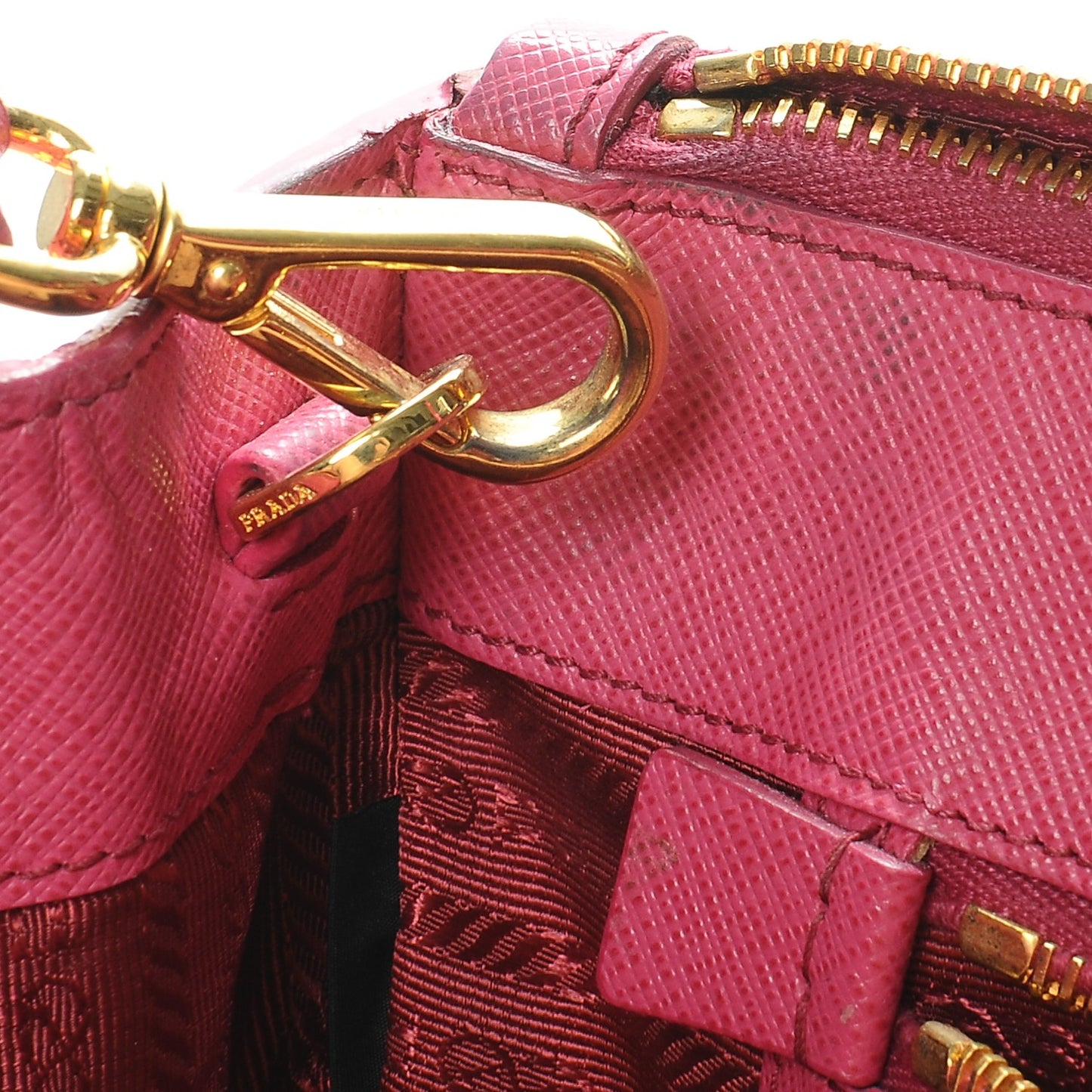 Saffiano Small Galleria Double Zip Tote Peonia