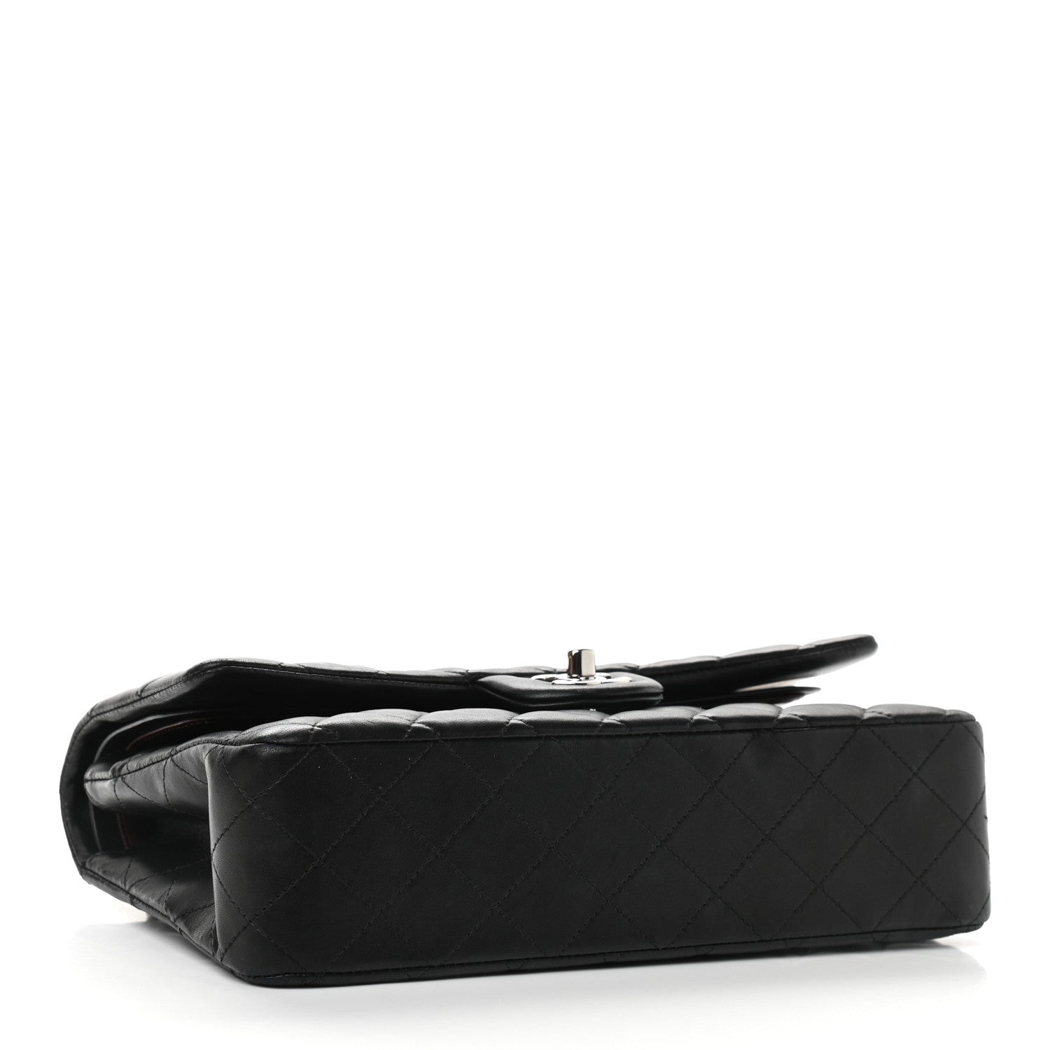 Chanel Lambskin Quilted Medium Double Flap Black 4 of 15