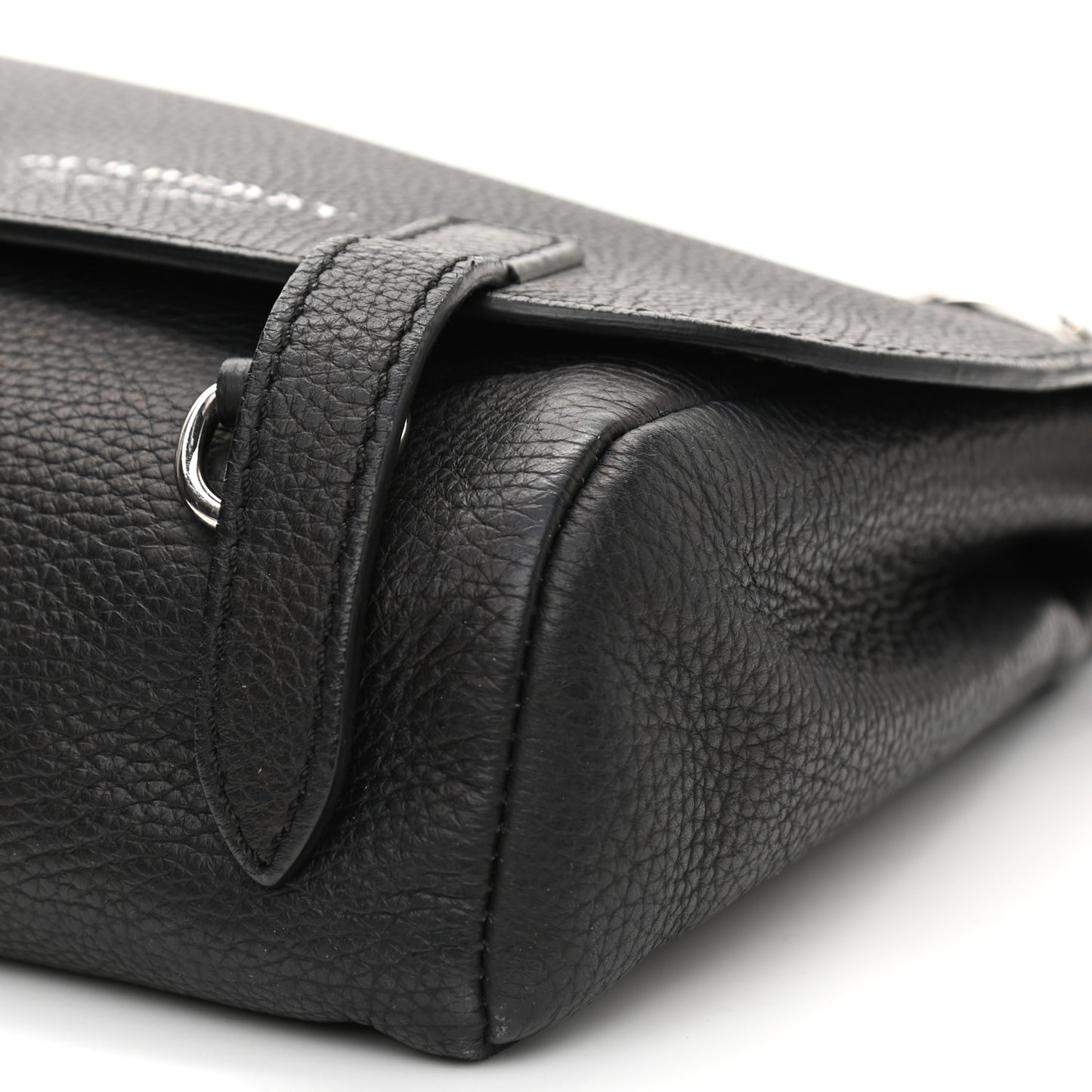 Soft Grain Calfskin Baby Bridle Saddle Bag Black