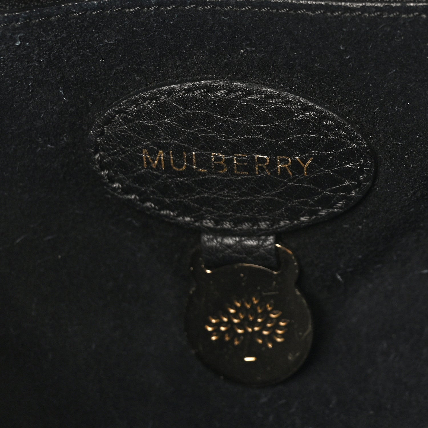 Mulberry Small Classic Grain Calfskin Medium Lily Black 6 of 10