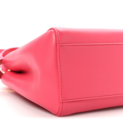 Fendi Nappa Mini Peekaboo Iconic Satchel Lampone 9 of 10
