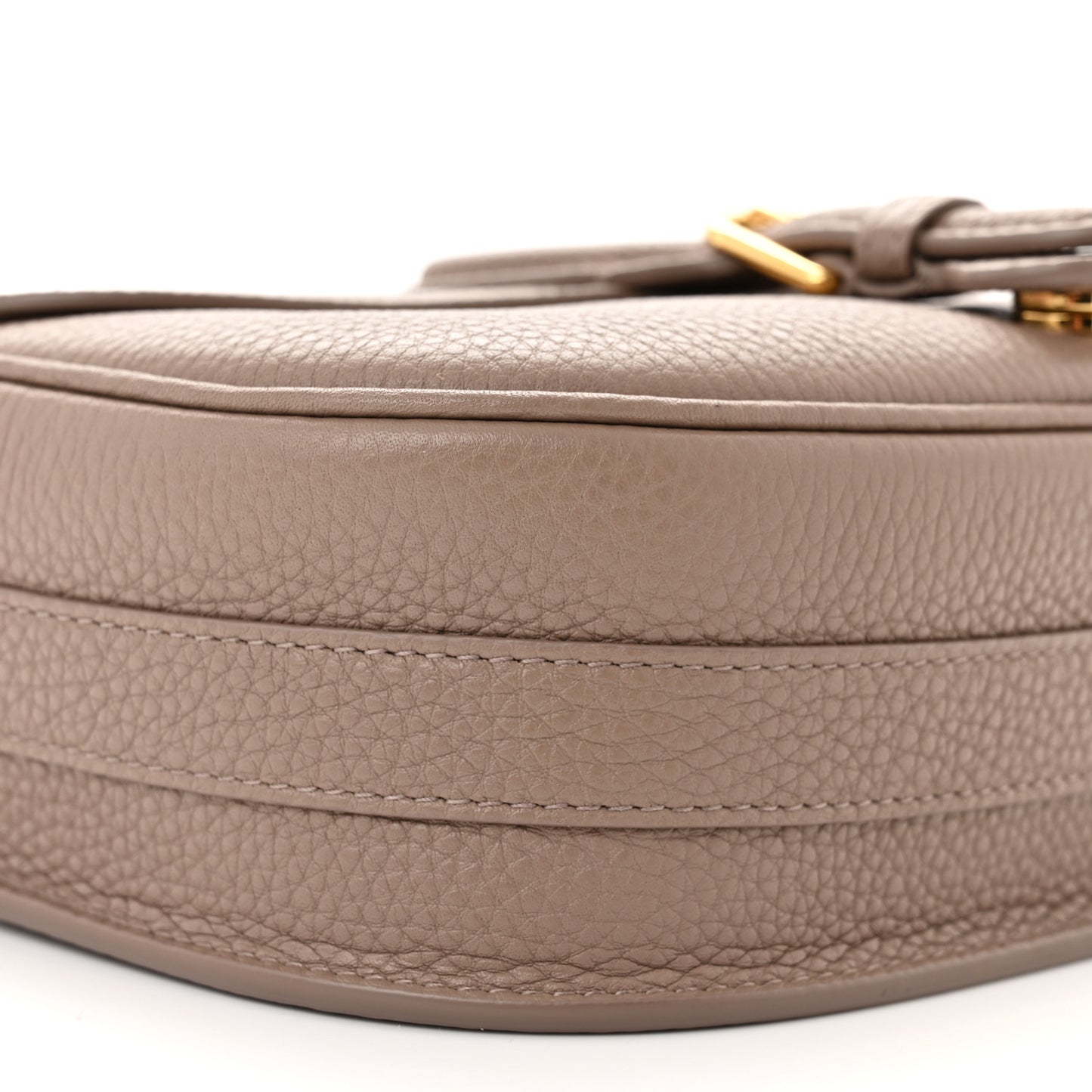 Grained Calfskin Medium Bobby Flap Warm Taupe