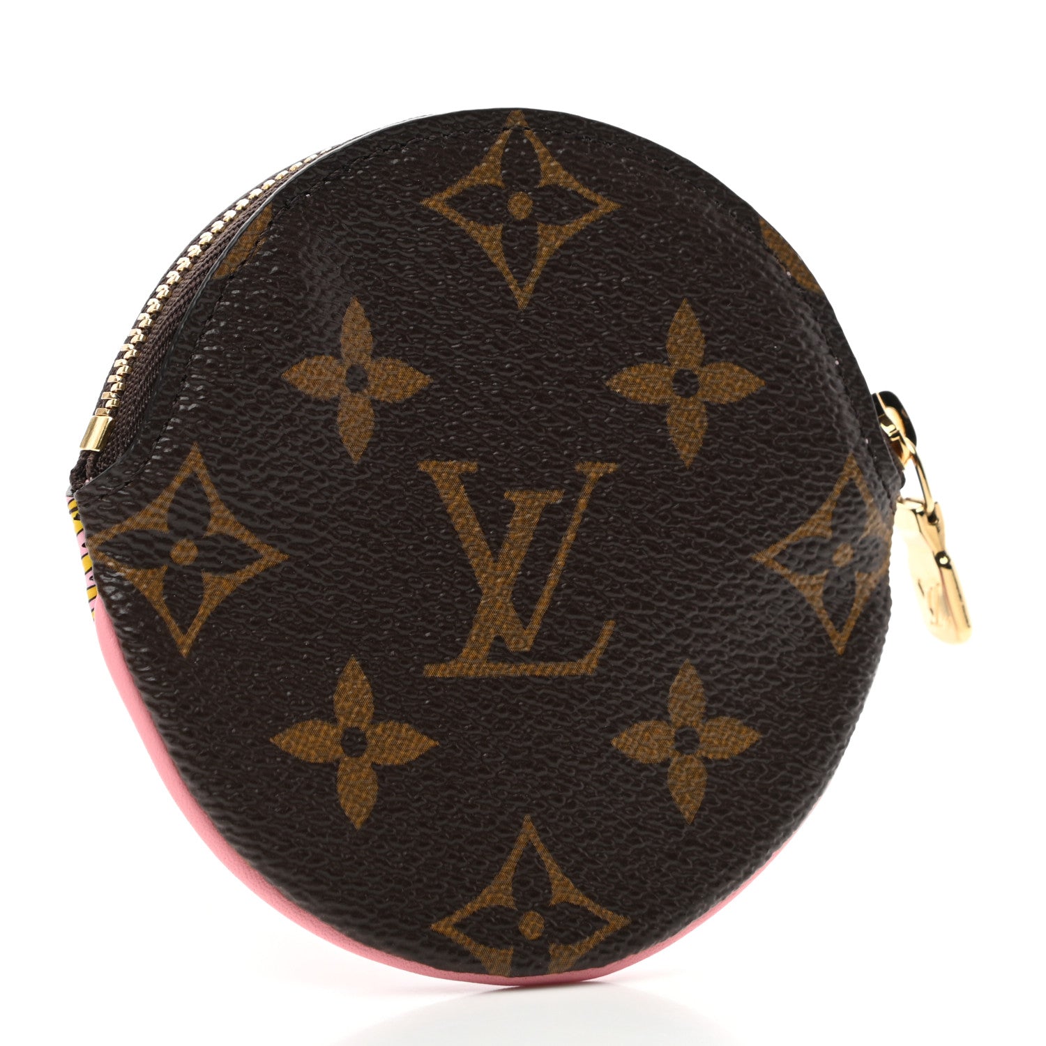 Louis Vuitton Monogram 2020 Christmas Animation Swing Ride Round Coin Purse Pink Poppy 3 of 7