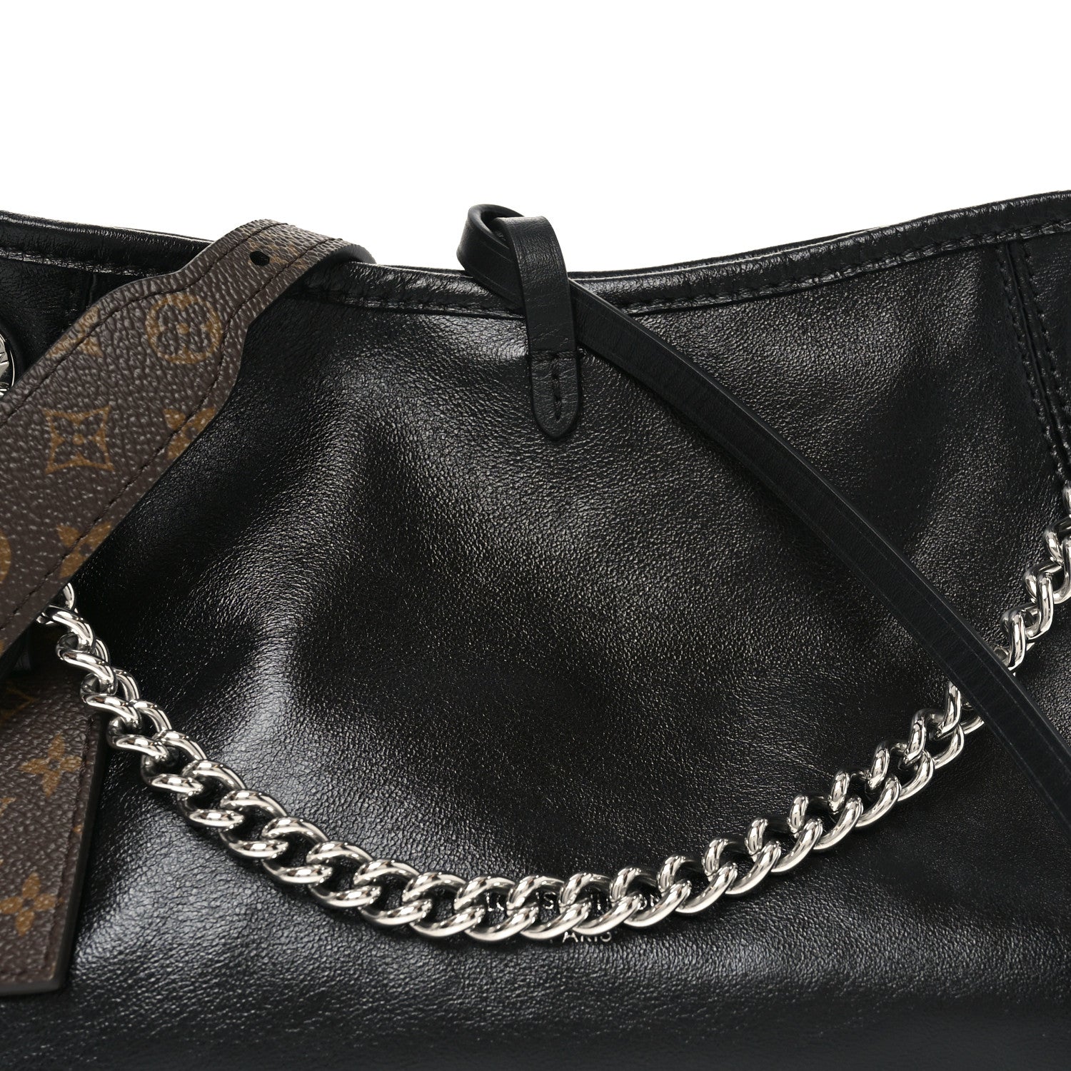 Louis Vuitton Lambskin CarryAll Vibe BB Black 7 of 9