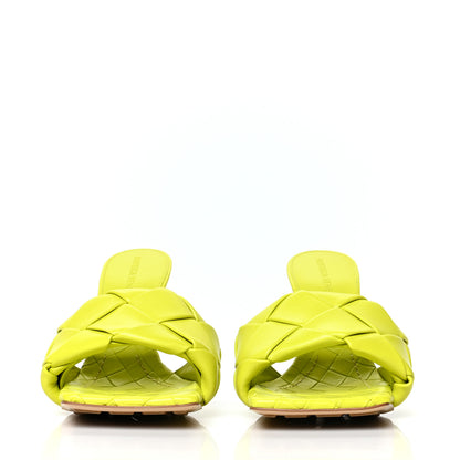 Bottega Veneta Nappa Maxi Intrecciato Lido 90mm Mule Sandals 37 Kiwi 2 of 7