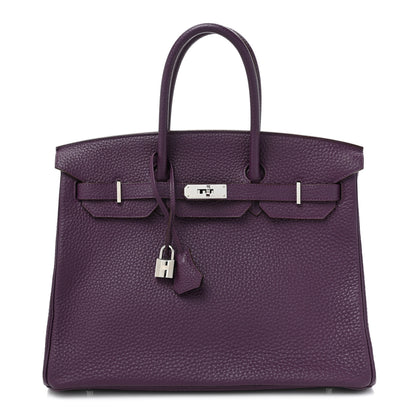 Hermes Togo Birkin 35 Ultraviolet 1 of 11