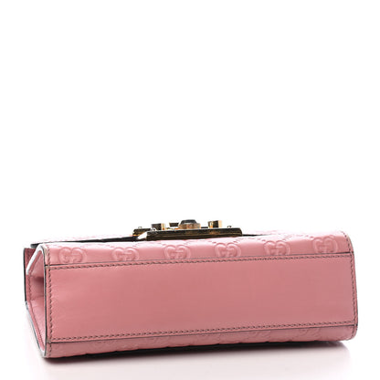 Gucci Guccissima Small Padlock Shoulder Bag Rose Baby Candy 3 of 14