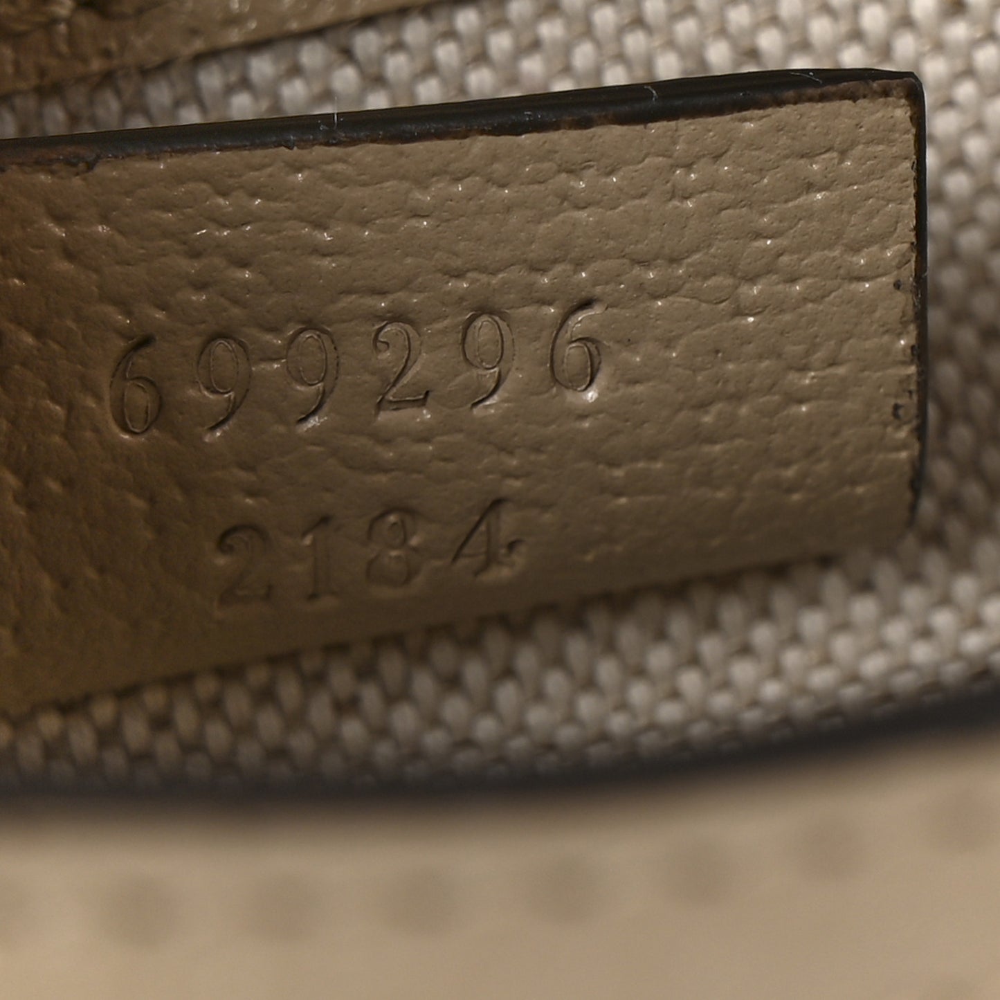 GG Supreme Monogram Textured Dollar Calfskin Mini Horsebit 1955 Shoulder Bag Beige Mystic White Oatmeal