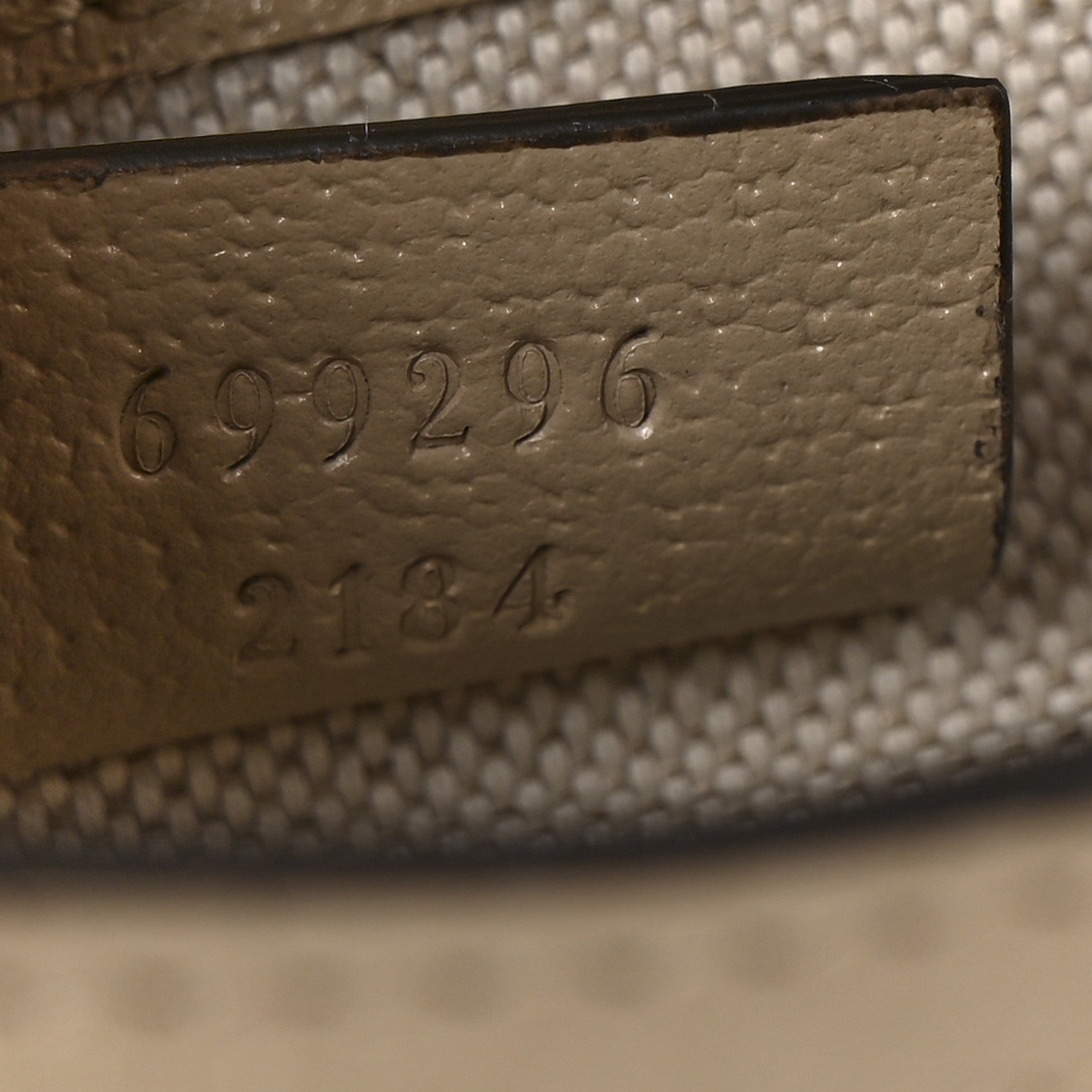 Gucci GG Supreme Monogram Textured Dollar Calfskin Mini Horsebit 1955 Shoulder Bag Beige Mystic White Oatmeal 7 of 13