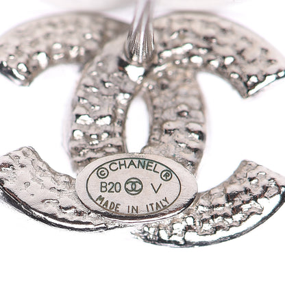 Chanel Crystal CC Earrings Silver 3 of 4