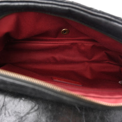 Chanel Crumpled Grained Calfskin Quilted Large Shiva Flap Black 5 of 13
