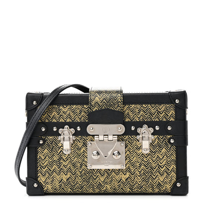 Louis Vuitton Epi Chevron Printed Petite Malle 1 of 11