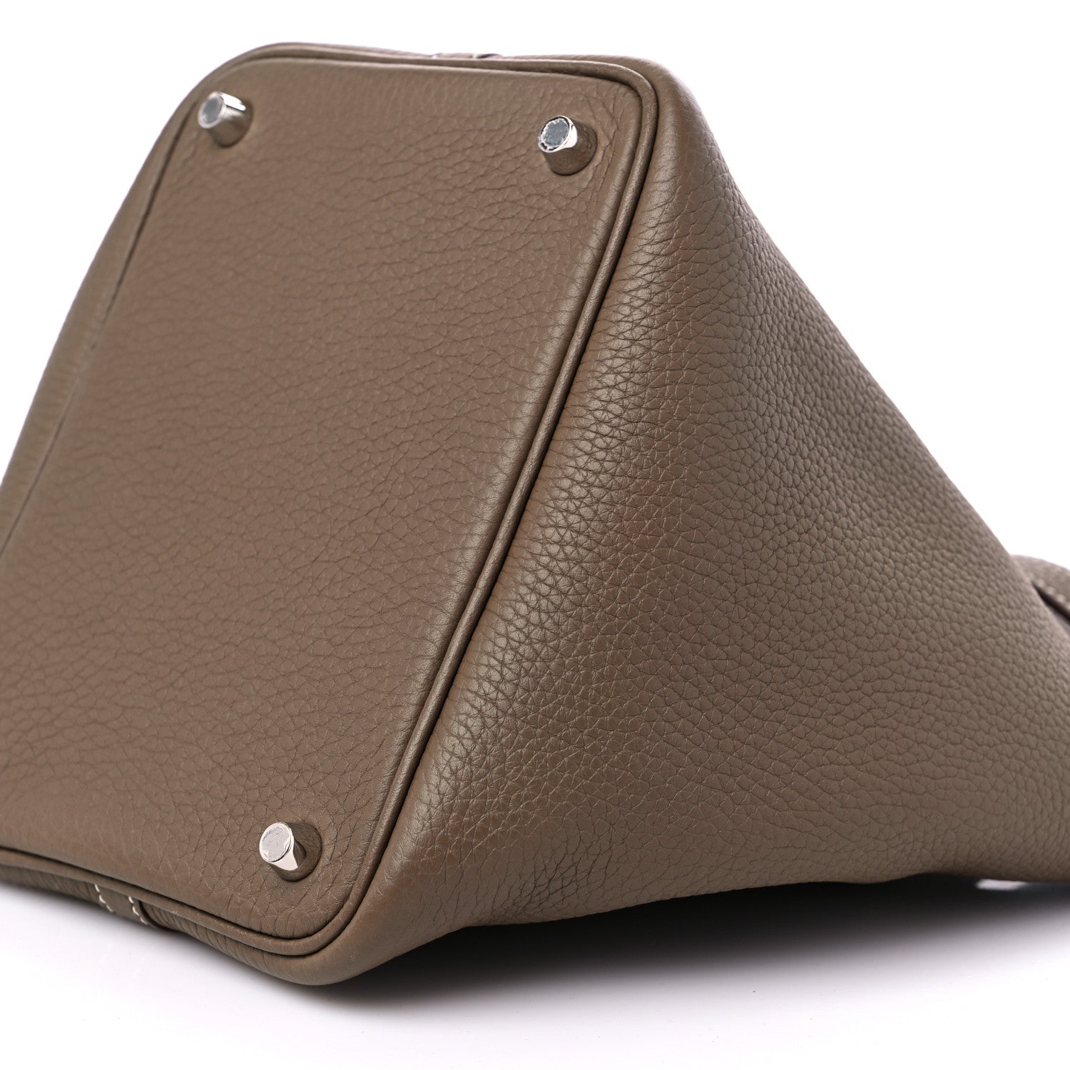 Hermes Taurillon Clemence Picotin Lock 18 PM Etoupe 8 of 9
