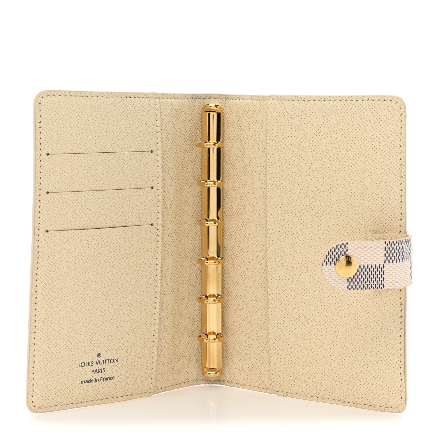 Louis Vuitton Damier Azur Small Ring Agenda Cover 5 of 9
