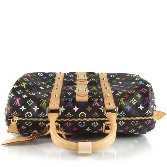 Louis Vuitton Monogram Multicolor Keepall 45 Black 4 of 10