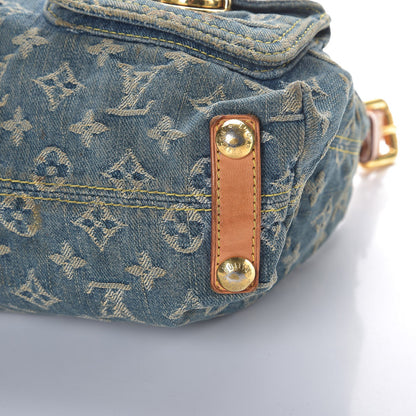 Louis Vuitton Monogram Denim Baggy PM Blue 19 of 22
