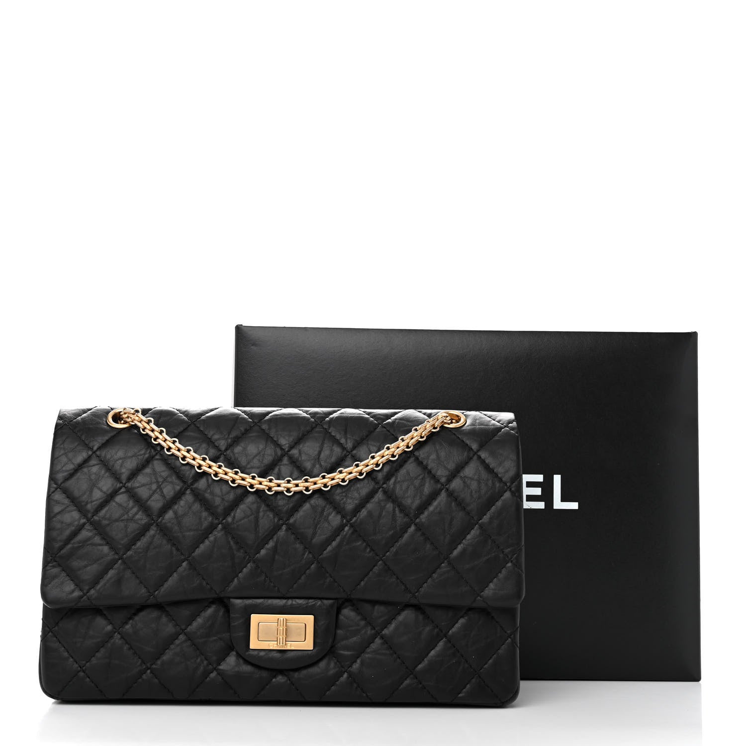 Chanel Aged Calfskin Quilted 2.55 Reissue 227 Flap Black 12 of 12