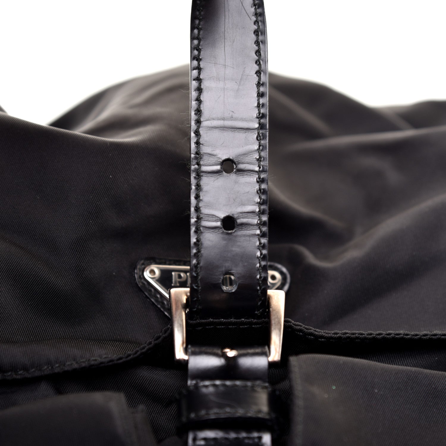 Prada Tessuto Nylon Vela Saffiano Large Backpack Black 13 of 13