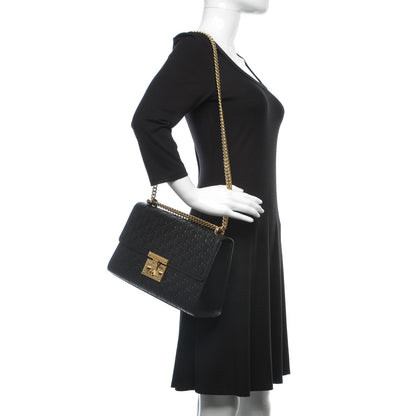 Gucci Guccissima Medium Padlock Shoulder Bag Black 3 of 9