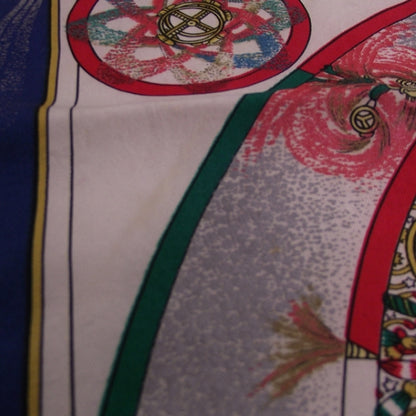 Hermes Silk Vintage Equestrian Pocket Square 3 of 9