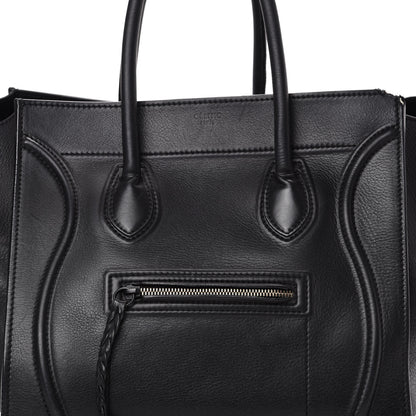 Celine Supple Calfskin Medium Phantom Luggage Black 7 of 25