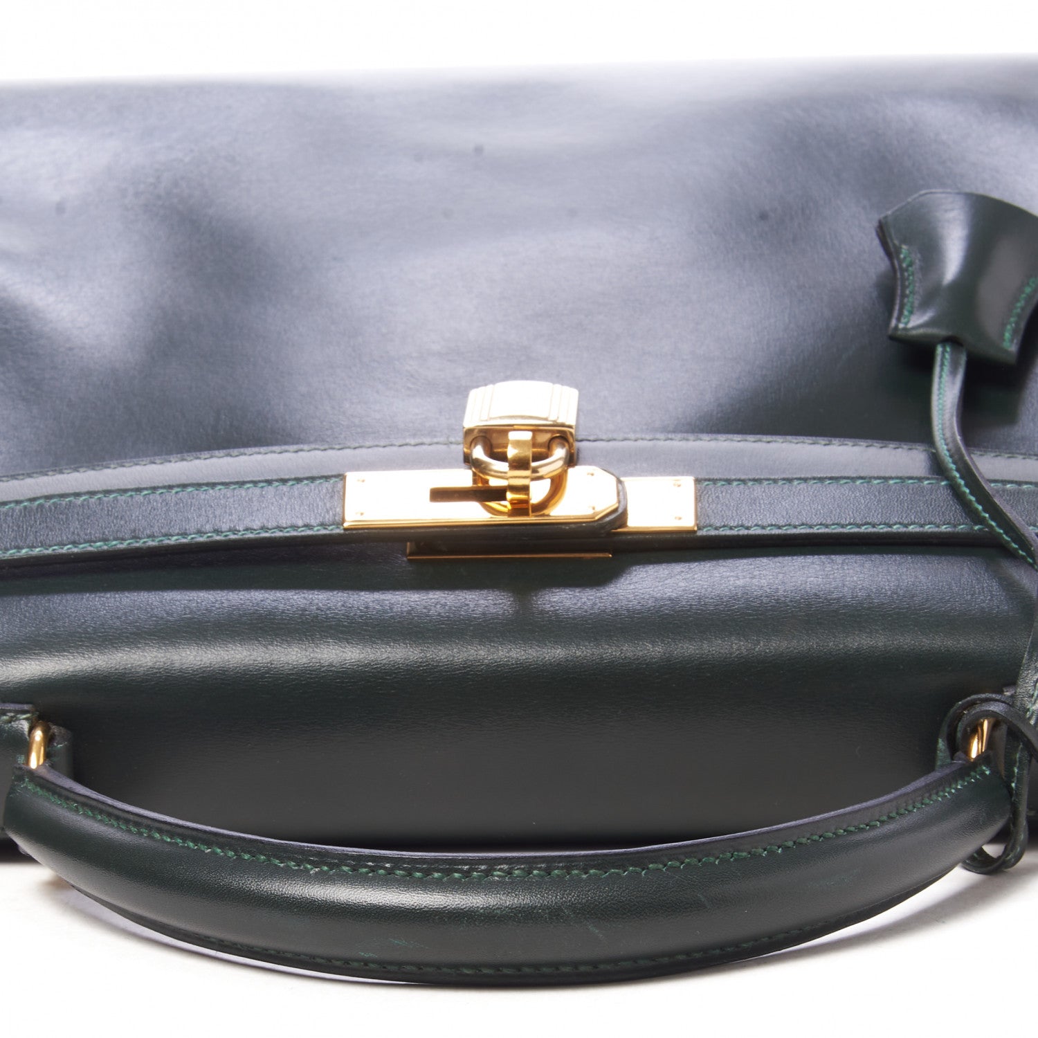 Hermes Box Kelly Sellier 32 Vert Fonce 14 of 32