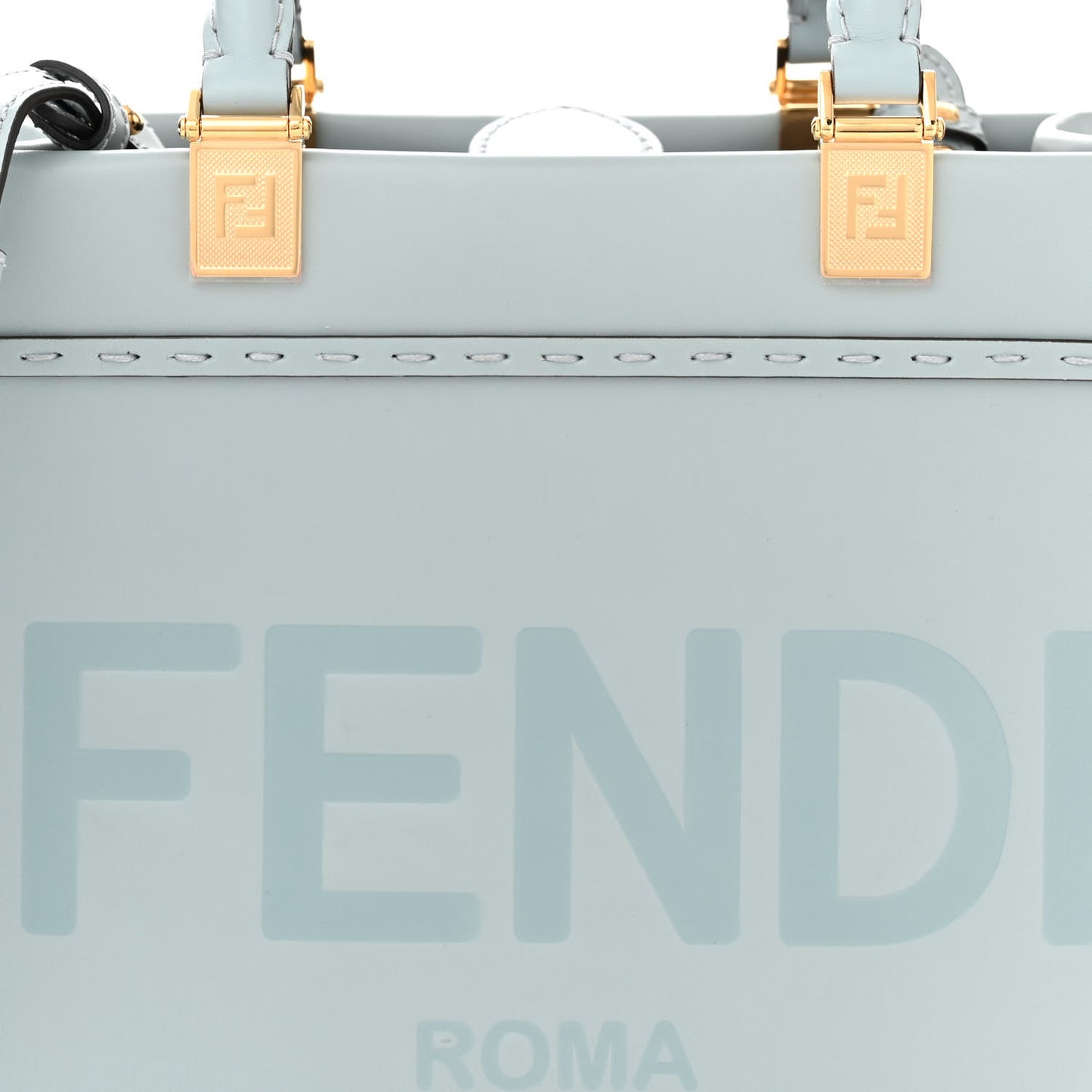 Vitello King Logo Embossed Small Fendi Sunshine Shopper Tote Anice