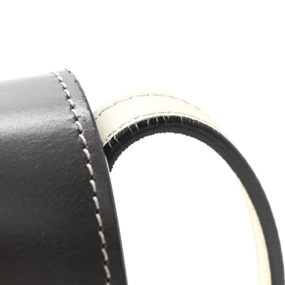 Celine Glazed Calfskin Small Bi-Color Trotteur Dark Grey 8 of 12
