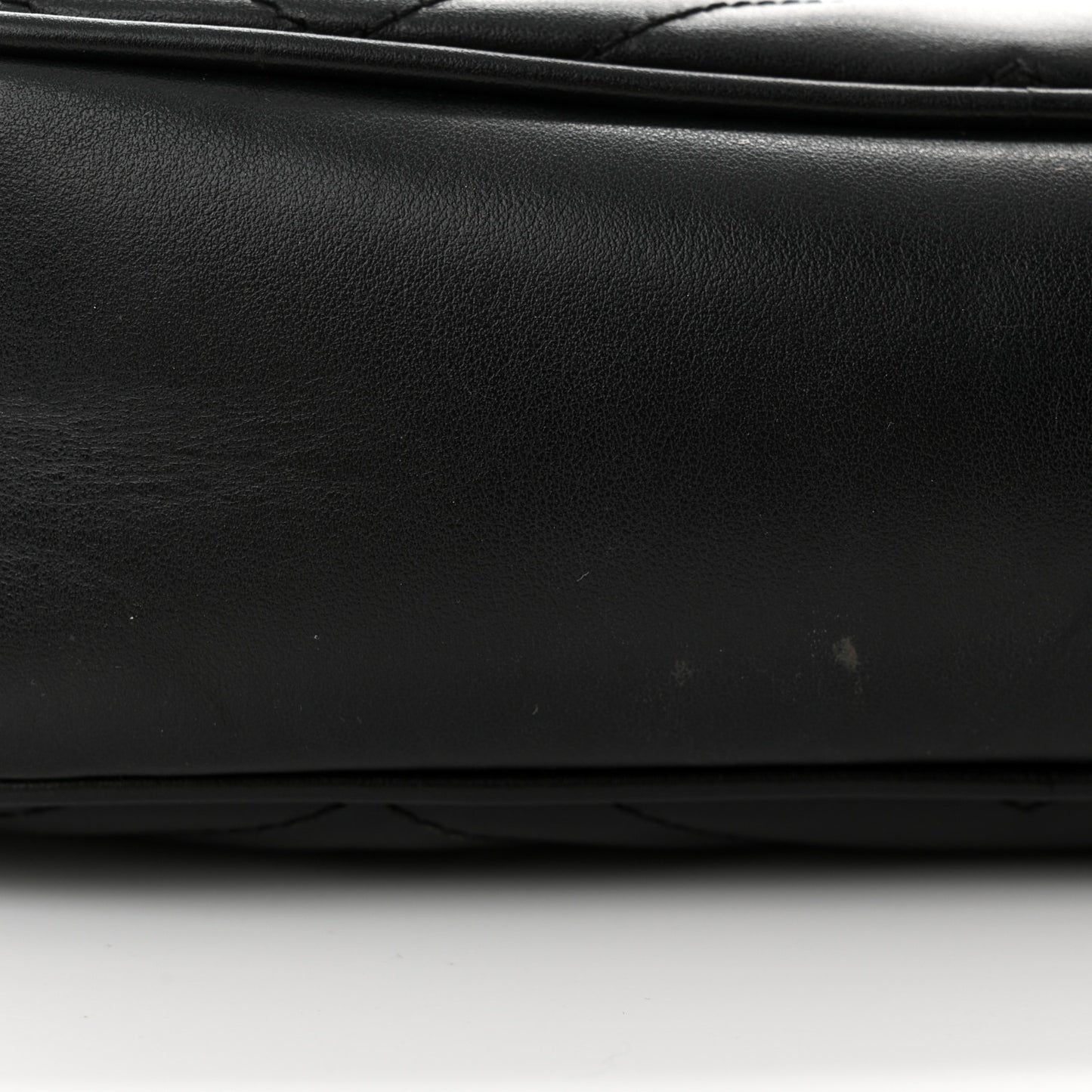 Calfskin Matelasse Small GG Marmont Chain Shoulder Bag Black